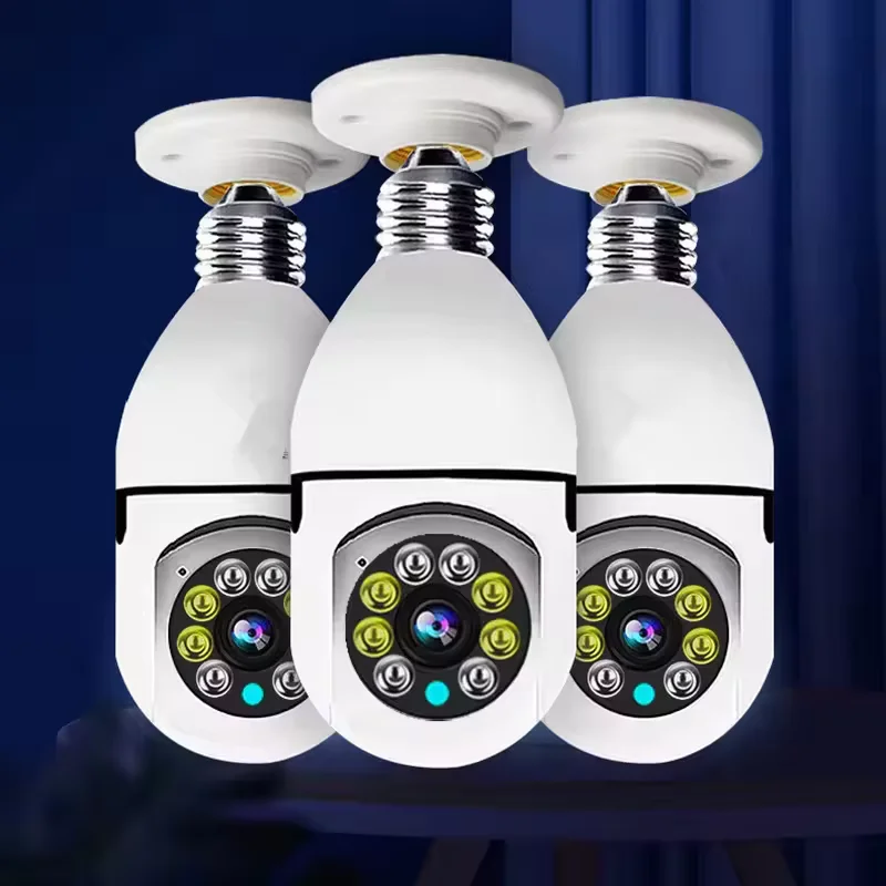 4G WiFi IP Camera E27 Bulb Cam 3MP Wireless Baby Monitor AI Tracking Security Video Surveillance 1005009837446360