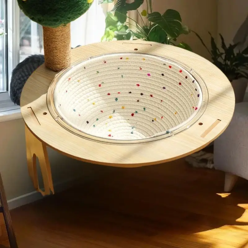 New Capsule Cat Bed Mat Japanese Woven Rattan Basket Breathable Cotton Rope Summer Warm Winter 1005009844669779