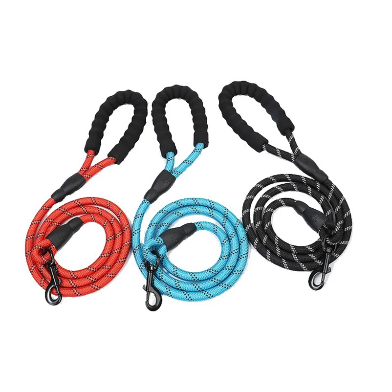 Dog Leash Slip Rope Lead Leash Heavy Duty Braided Rope Adjustable Loop Collar Training Leashes for 1005009848031961