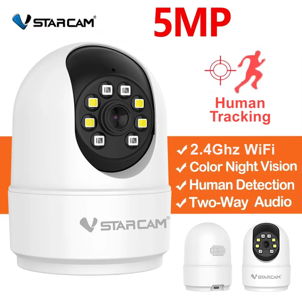 Vstarcam 5MP HD Wifi IP Camera Smart PT Security Protection Indoor Video Surveillance Camera Human 1005009850660279