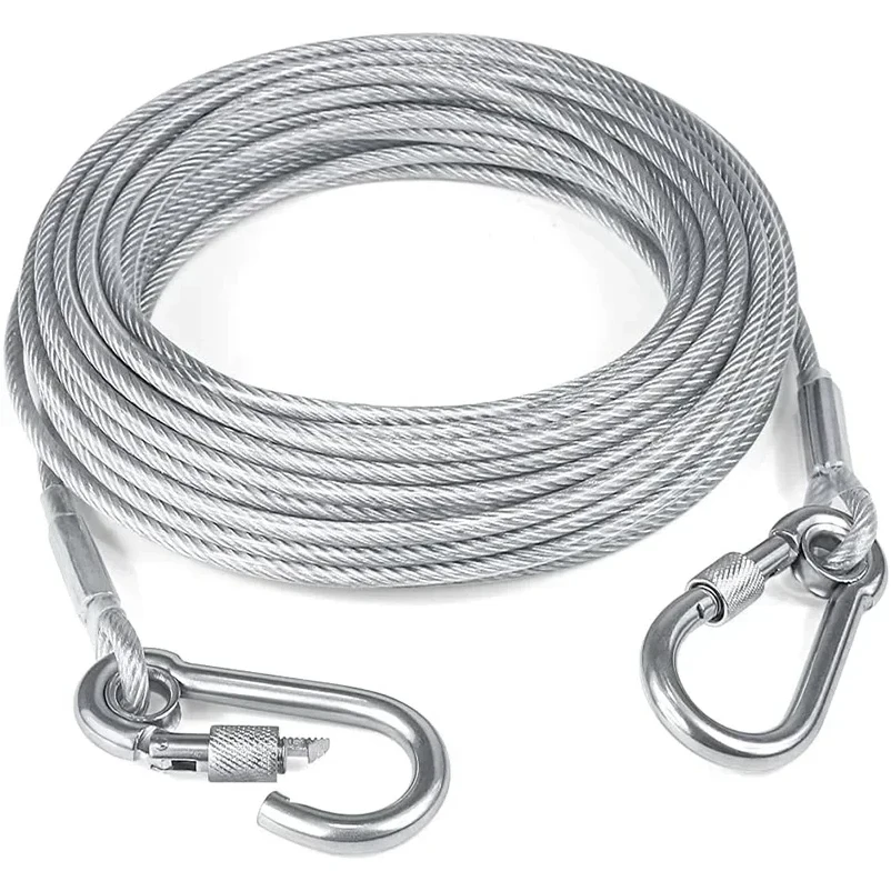 Double-headed Dog Tie Out Cable Leash 1005009852749345