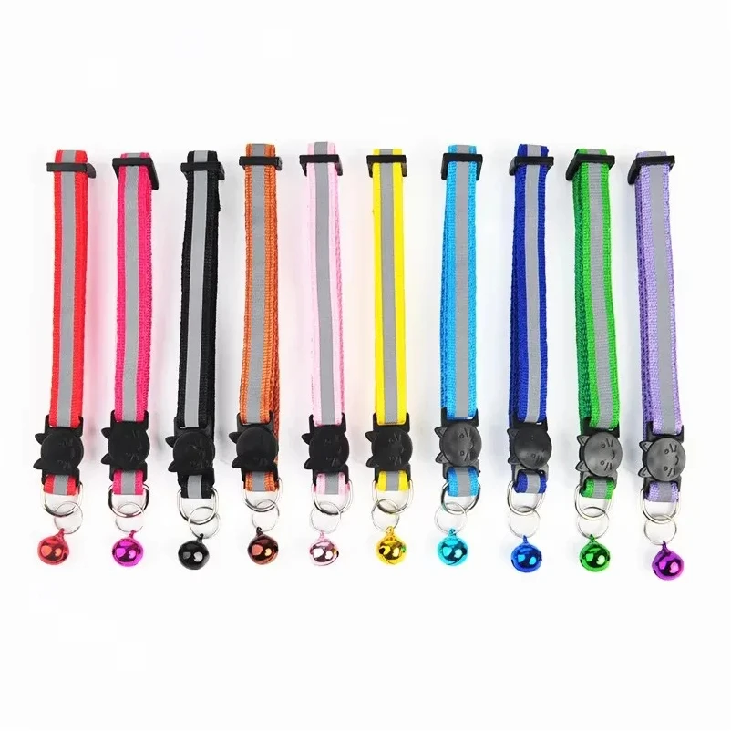 Collars for Cat Collar With Bell Adjustable Necklace Cat Puppy kitten Collar Dropshipping Pet Cats 1005009852825049