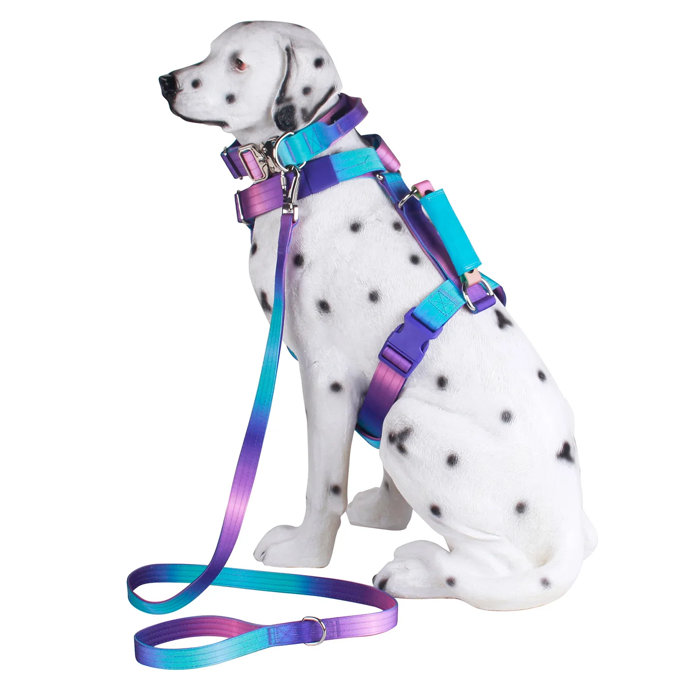 Tactical Dog Harness Dog Collar Leash-No-Pull Pet Harness Vest for Medium& Large Dogs Outdoor 1005009858481015