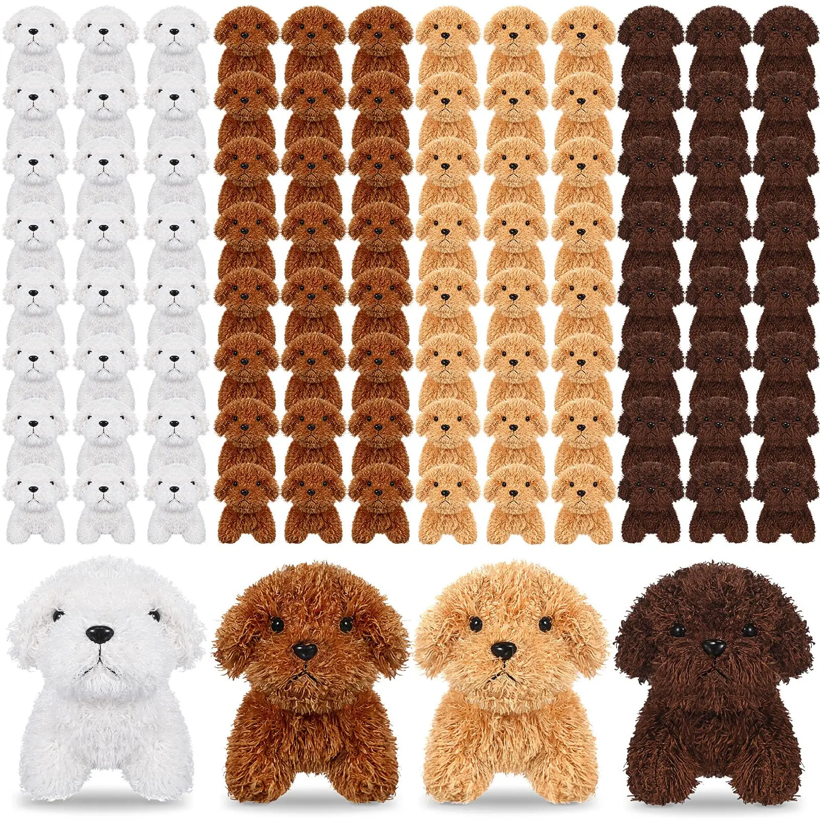 Teddy Dog Plush Toys 4.72 Inch Stuffed Puppy Dogs Mini Plush Dogs for Adopt a Puppy Party Favors 1005009860168647