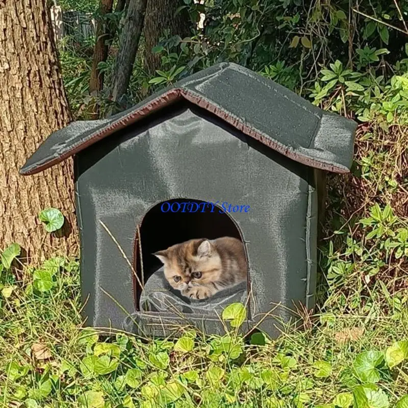 367A Pet Bed House Hideout Cage Perfect for Outdoor Cats & Small Dogs Puppy House 1005009872060309