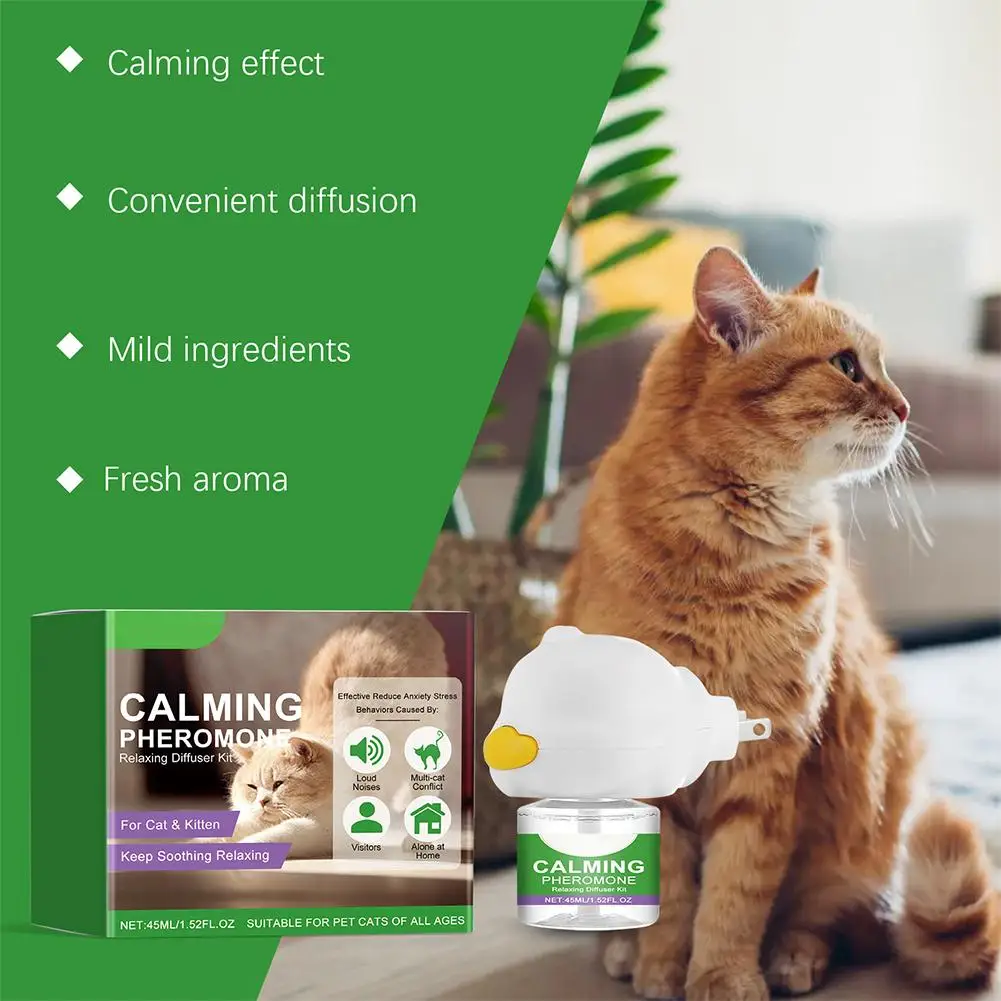 Cat Pheromone Calming Diffuser Anti Anxiety Stress Soothing Relaxing Gentle Ingredients Pets 1005009872139110