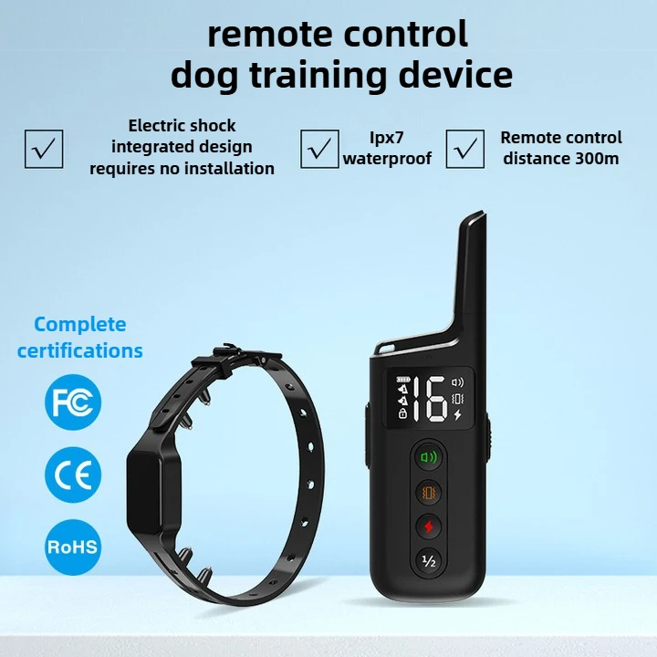 Remote Control Dog Training Collar with Electric Shock Anti Barking Device Rechargeable Waterproof 1005009872978541