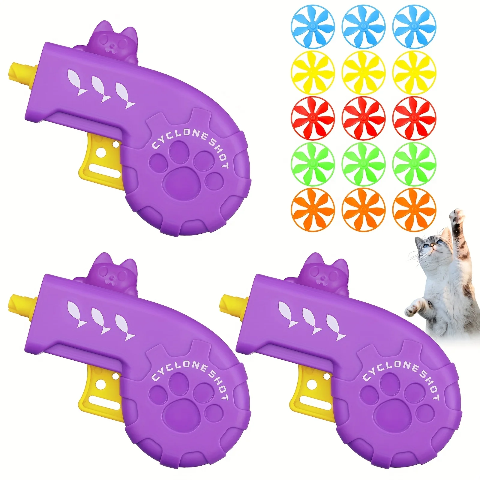 FANDAO 18-In-1 Interactive Cat Fetch Tracking Toys with Flying Propellers Motorized Motion Outdoor 1005009880423278