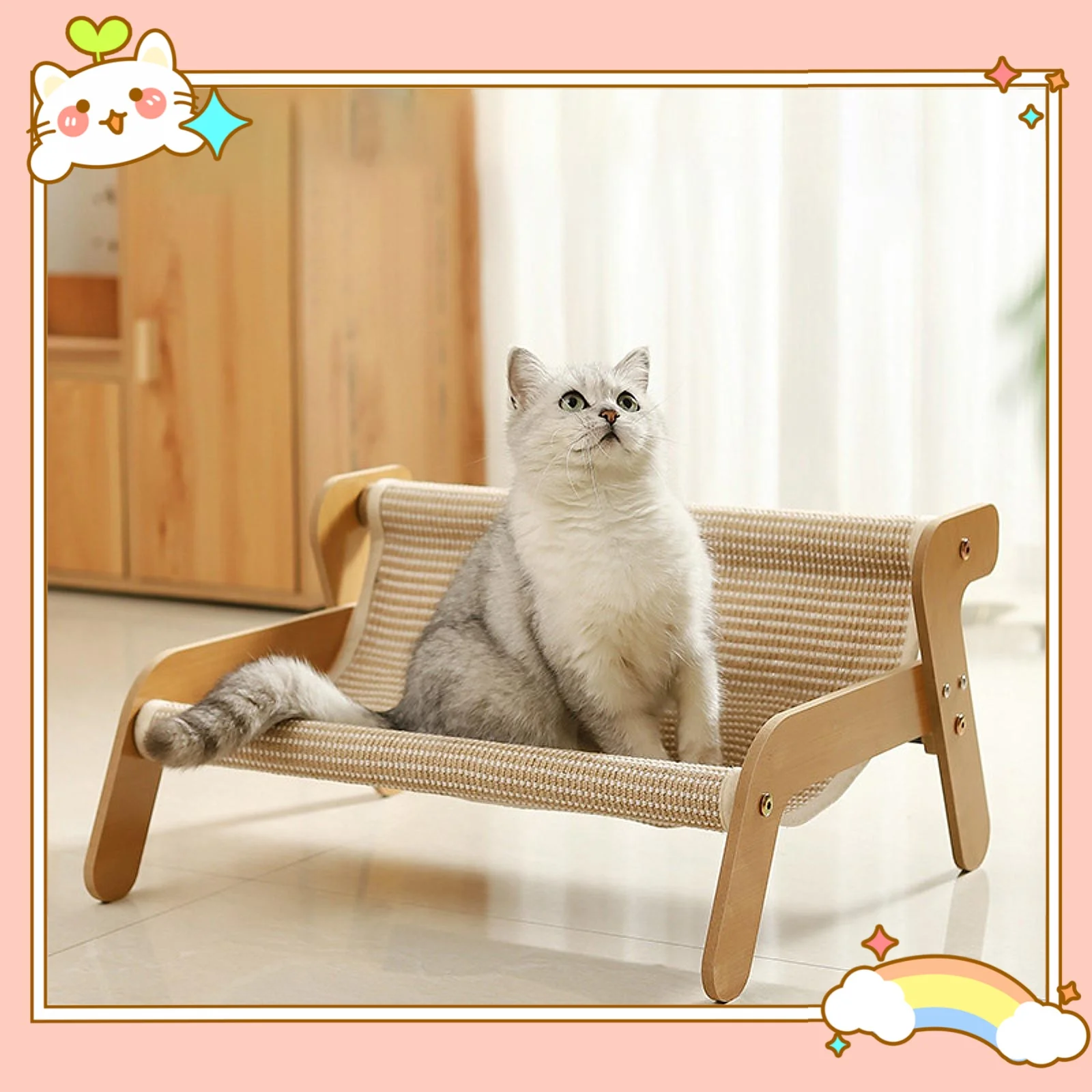 Cat Scratcher Couch Bed Sofa Shape Cute Cat Bed for Sleeping Playing Resting Lounge Bed Cat Lounge 1005009885631375