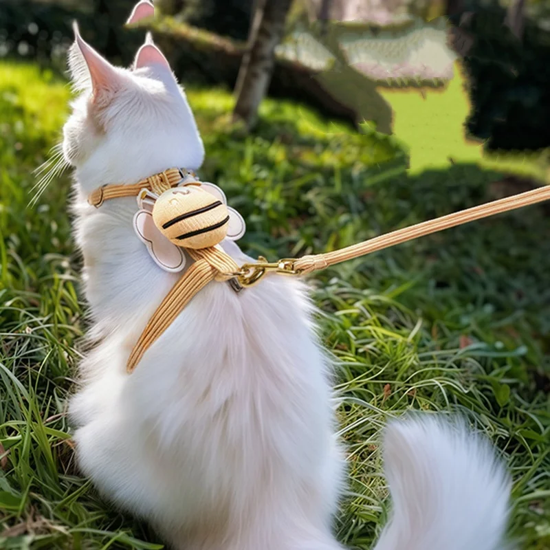 Cat Harness Cute Bee Style Pet Harnesses and Set Adjustable Harness for Cats Small Dogs Cat 1005009888513966