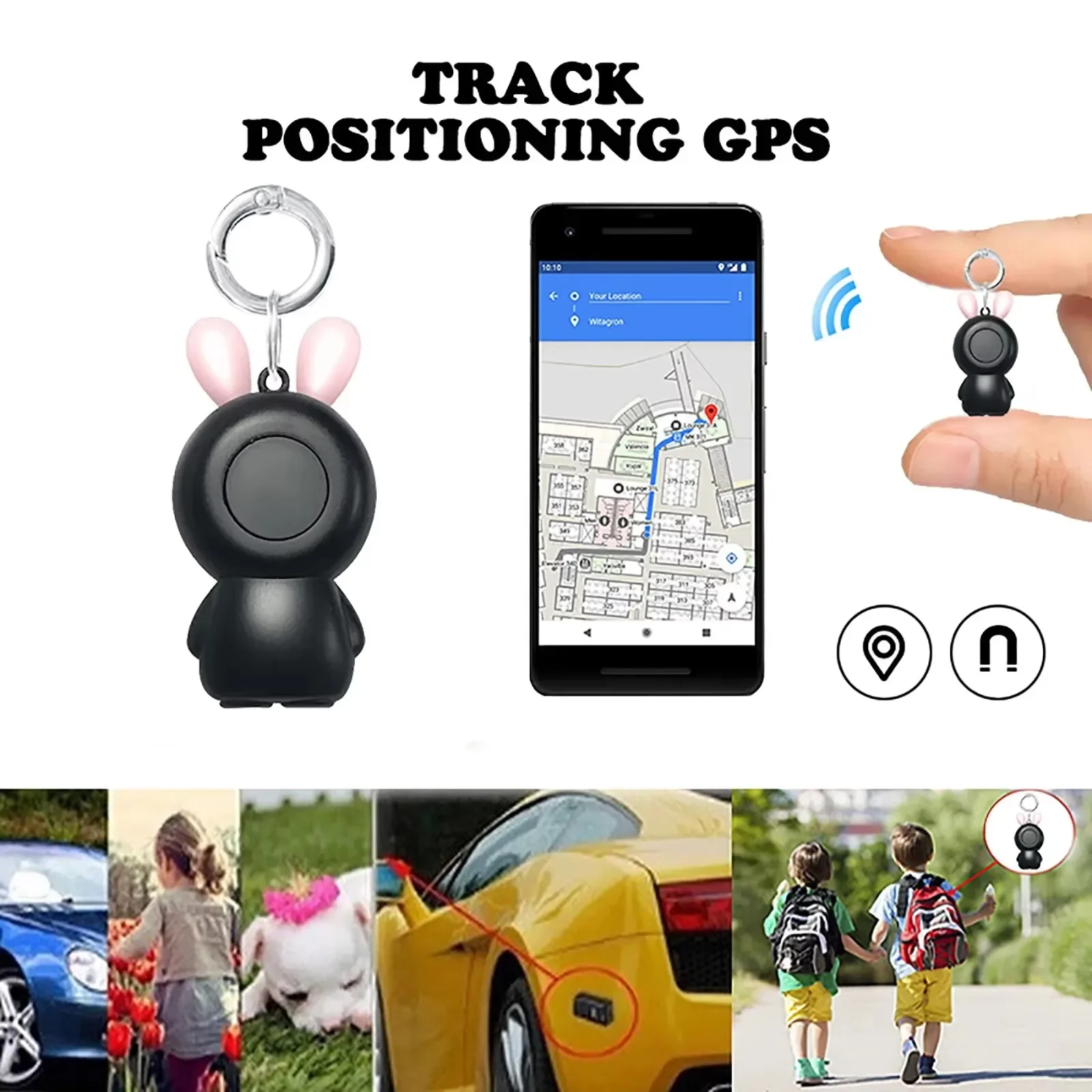 GPS Bluetooth Tracker Mini Smart Anti Lost Device Real Time Location Tracking Tag Finder for Keys 1005009896715248