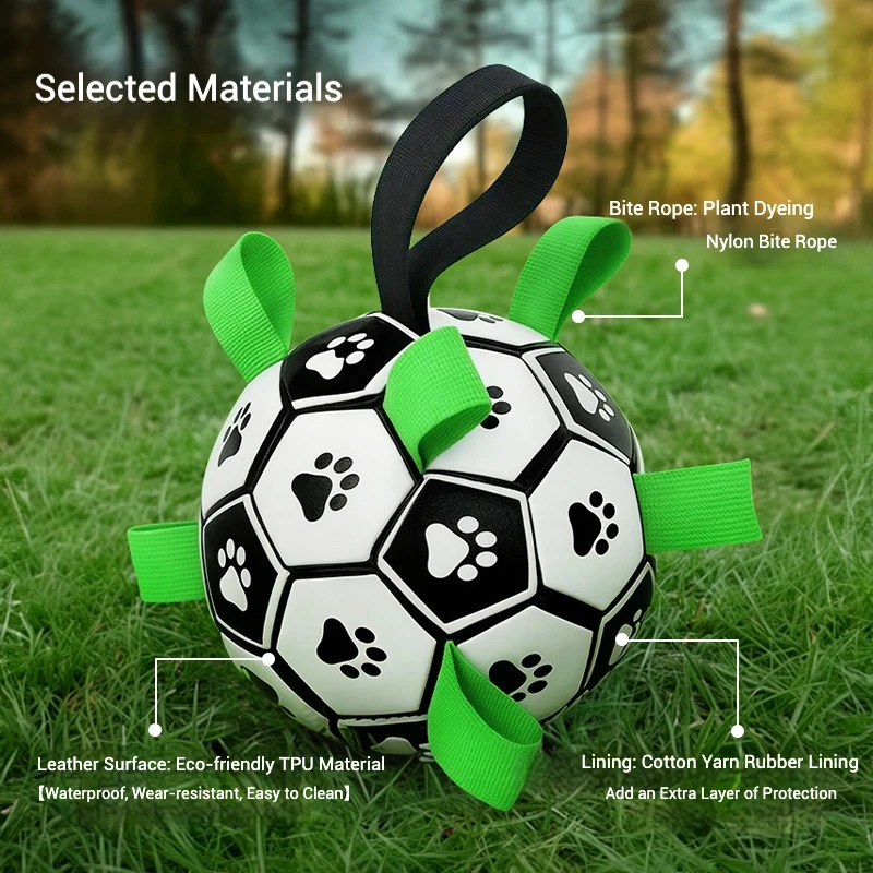 Interactive Chew and Fetch Dog Toy Durable Football for Dogs Fun Outdoor Play Teeth and Gum Health 1005009898348046