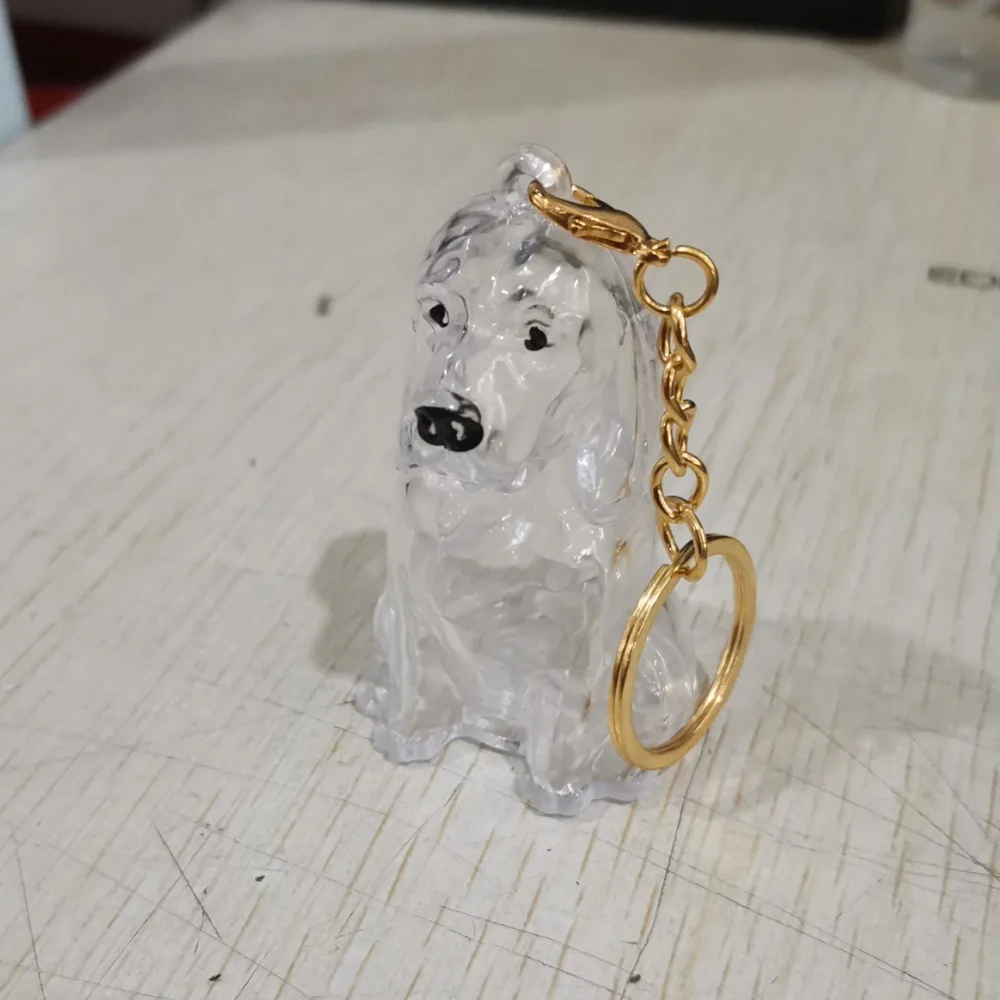 Dog Shape Dog Hair Storage Box Transparent DIY Handmade Pet Hair Keychain Hair Grooming Acrylic 1005009904394840