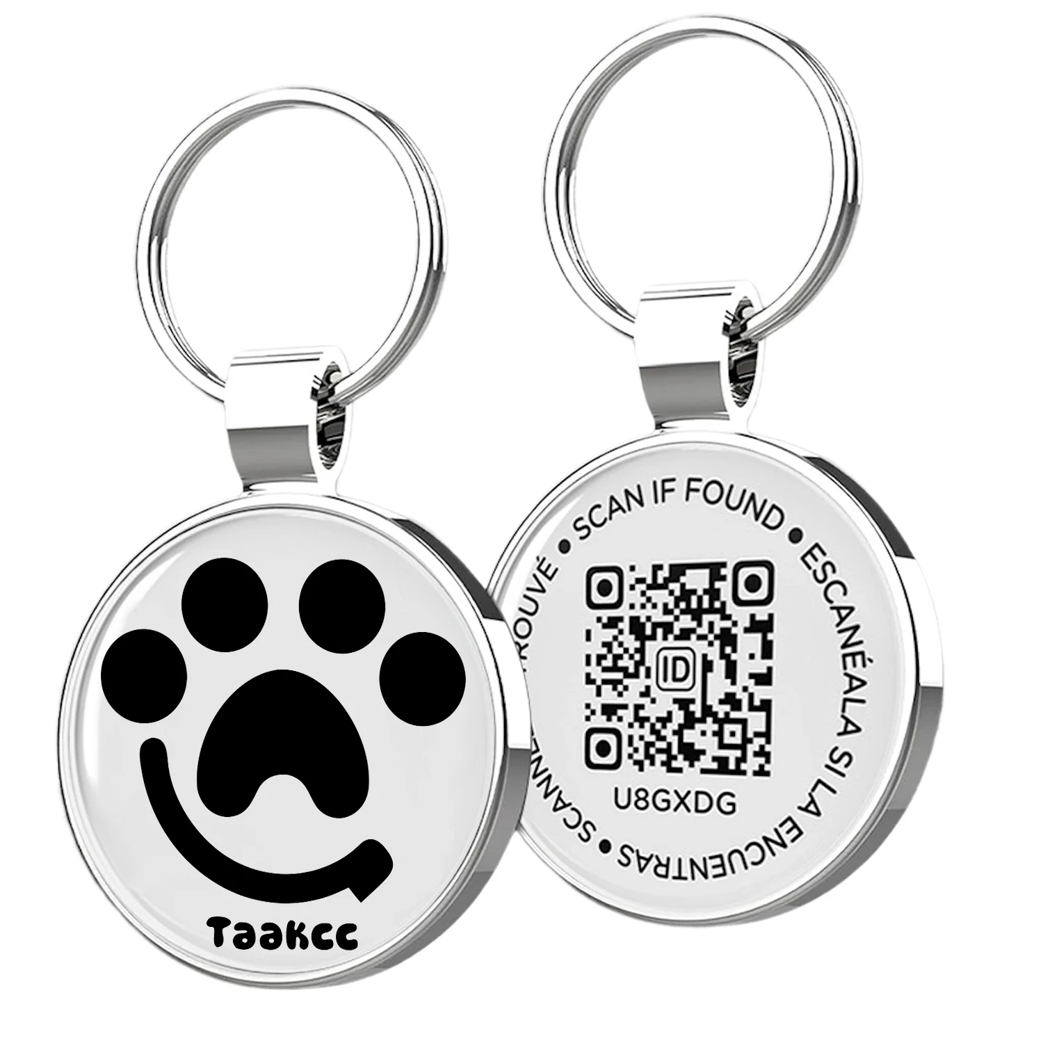 QR ID Pet Tag, Metal Dog Tag with QR Code, Real-Time Scan Alerts, Record Pet Profile 1005009905581511
