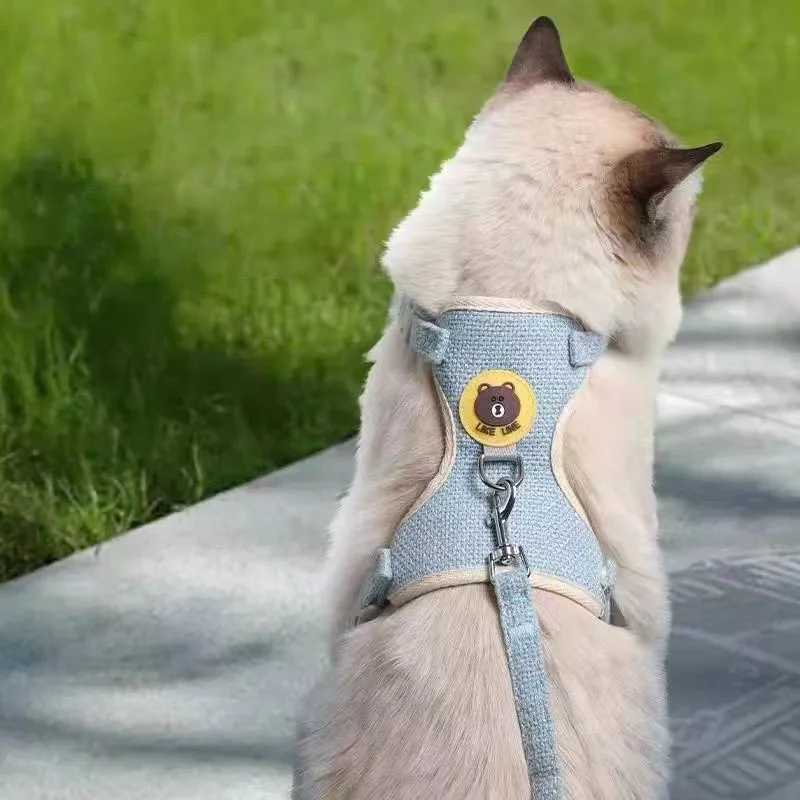 Cat Leash with Bear Pattern, Anti-Escape Harness, Special Pet Harness for Walking Cats, Kitten Leash 1005009906176486