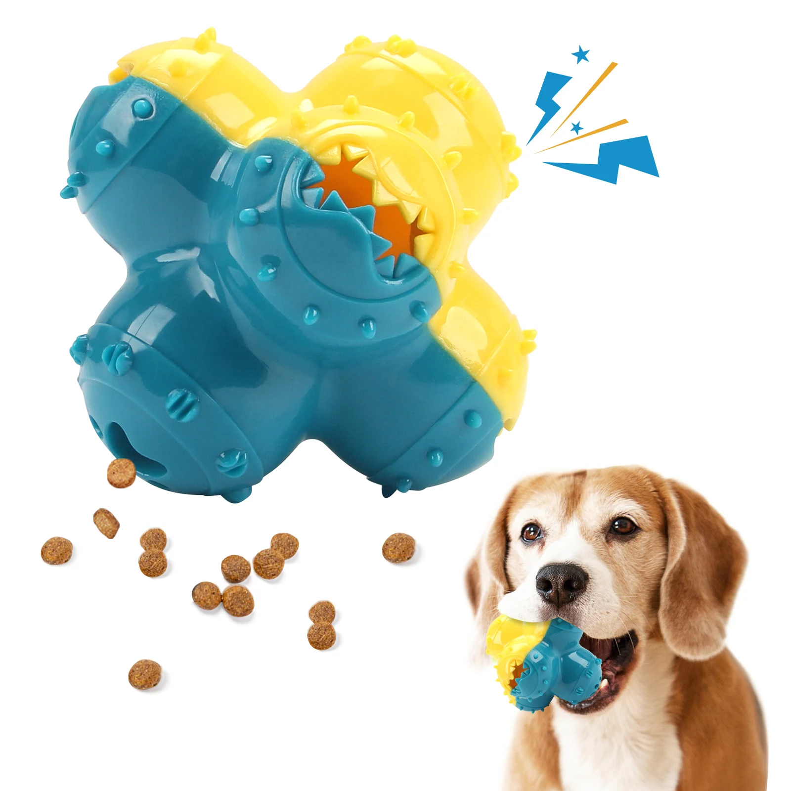 Dog Chewing Toys Dog Grinding Voice Toys Teeth Cleaning Ball Interactive Training Anti 1005009910371439