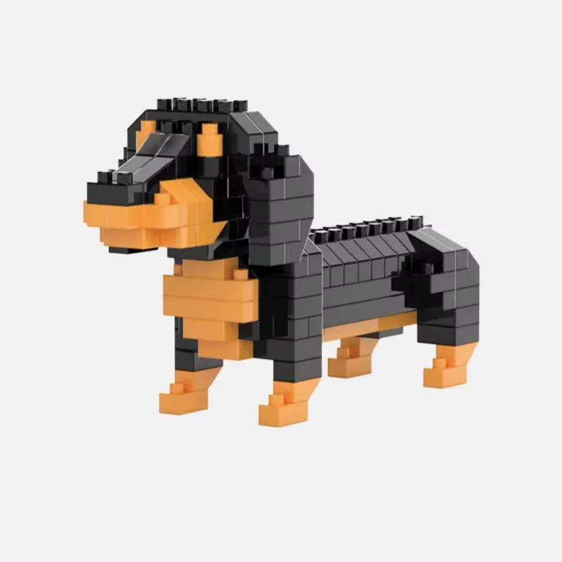 Children's Puzzle Building Animal Series Pet Dog Toy DIY Assembly Education Micro Particle Set 1005009912837706