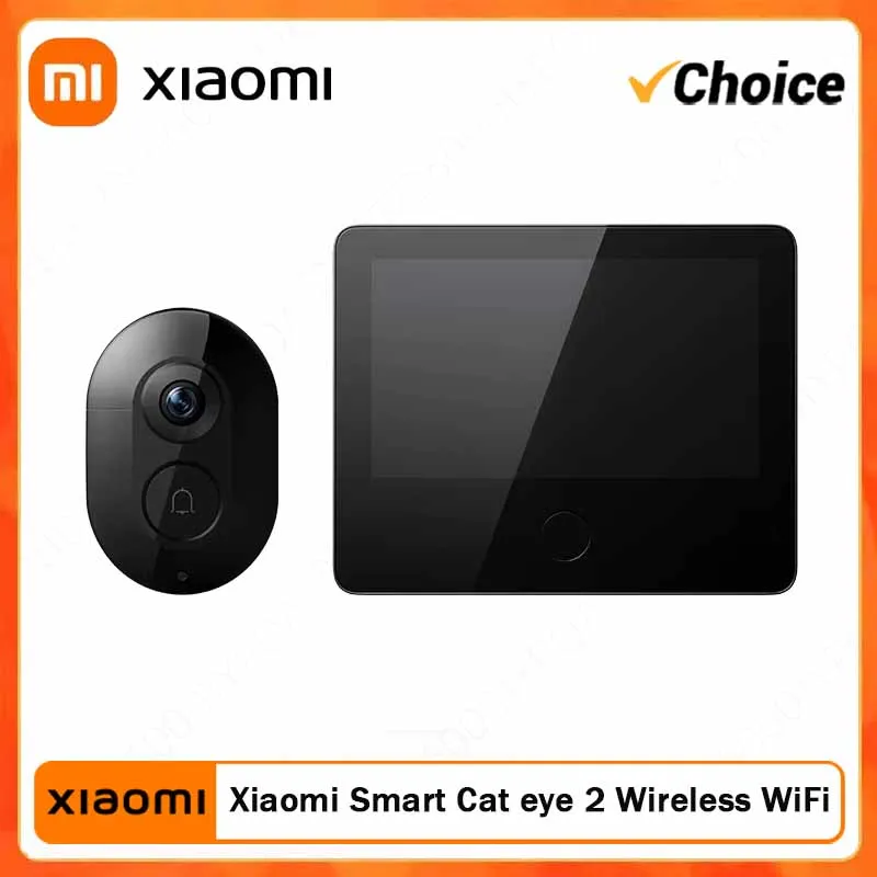 Xiaomi Smart Cat Eye 2 HDR 5-Inch 720P Screen 3MP HD Camera 180° Wide Angle Lens 940nm Infrared 1005009919032016