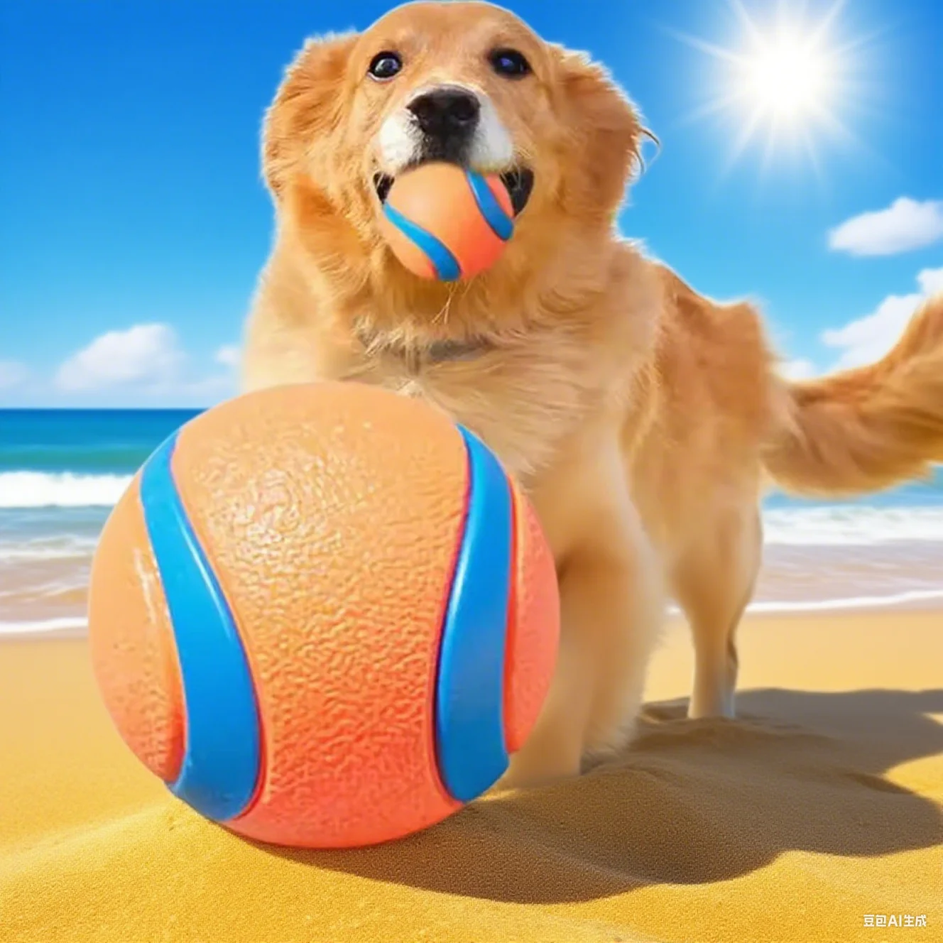 Ball Toy Tough Pet Ball Puppy Chew Dog Toy Fetch Solid Elastic Jumping Ball Pet Accessories GWFD09 1005009926532752