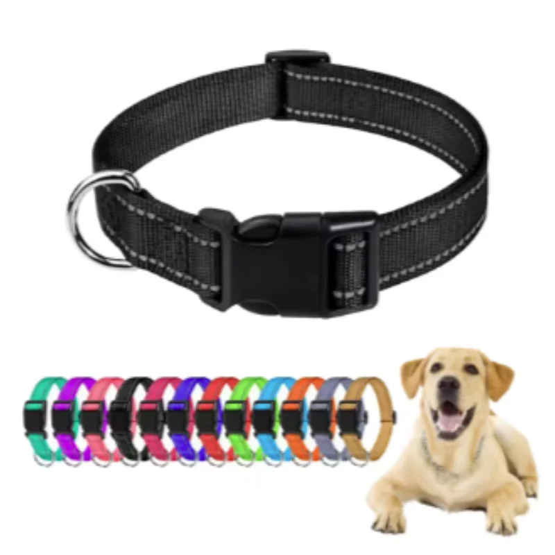 Reflective Dog Collar Strap with Adjustable Safety Nylon Pet Collar Pet Traction Rope Suitable for 1005009929554681