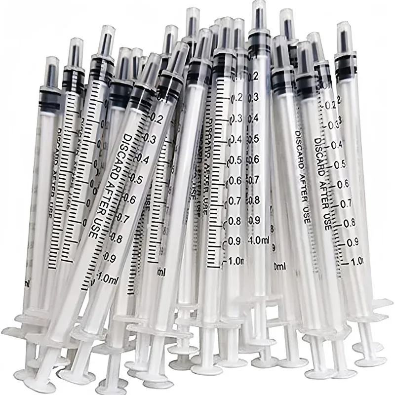1ml 1cc Syringe No Needle Plastic Injector with Cap, Suitable for Pet Oral, Supplement 1005009929882843