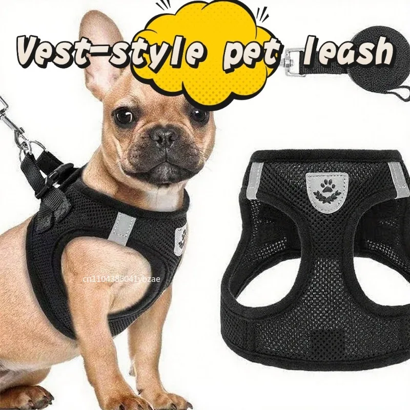 Cat Harness Vest Walking Lead Leash for Puppy Dogs Collar Polyester Adjustable Mesh Dog Harness for 1005009937345119