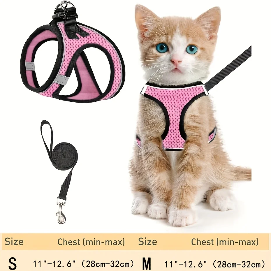 Dog Harness and Leash Set for Walking, Escape-Proof Vest Harness with Soft Mesh, Adjustable Straps 1005009944103902