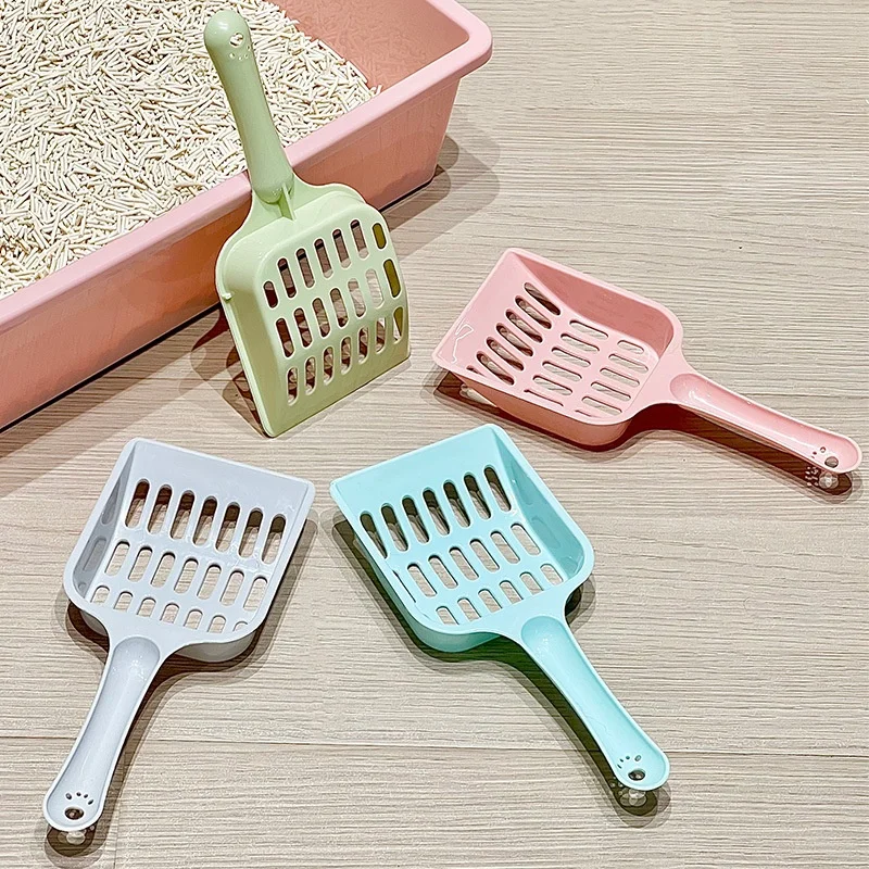 New Pet Litter Shovel Candy Color High Appearance Horizontal Handle Cat Toilet Shovel Poop Pickup 1005009944758212