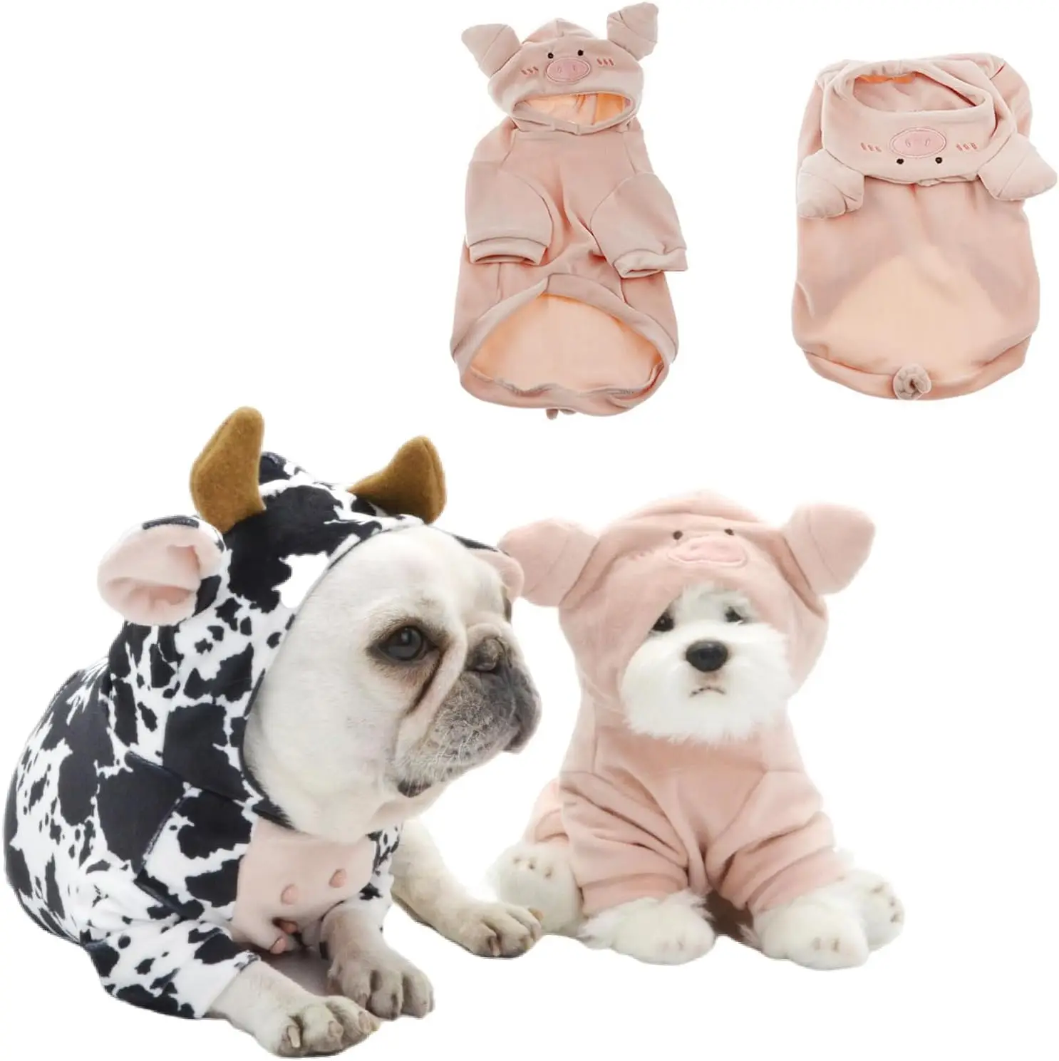 Dog Clothes for Small Medium Dogs Cow Pig Styling Outfit for French Bulldog Pet Puppy Clothing 1005009946505296