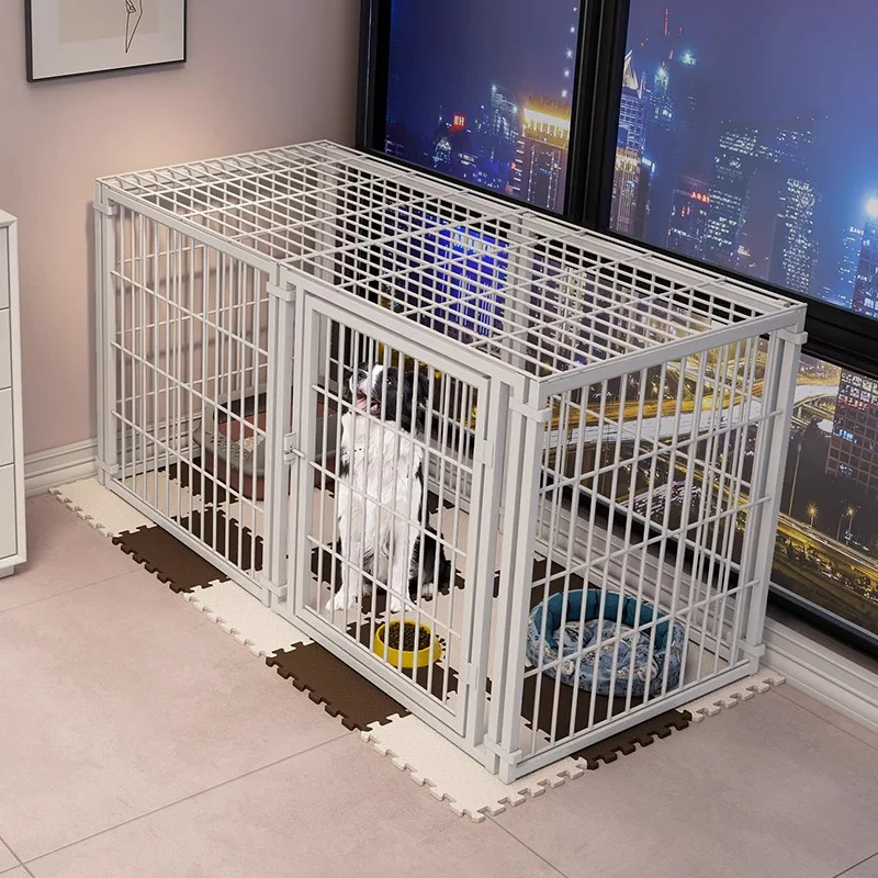 Dog Cage Household Pet Dog House Large Medium and Small Pet Fence Free Splicing with Capped Fence 1005009947457002