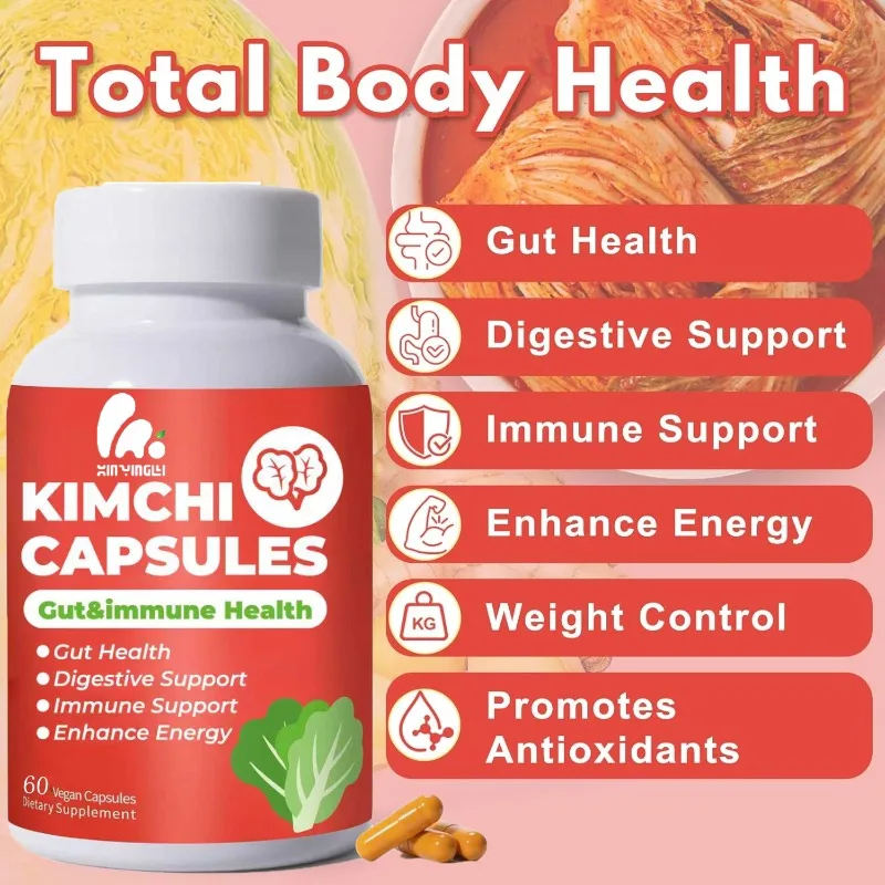 Kimchi supplement contains probiotics and enzymes, intestinal and digestive health support 1005009948751237