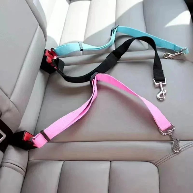 Retractable Pet Car Seat Belt, Secure Your Dog While Traveling, Adjustable Harness and Leash 1005009949347491