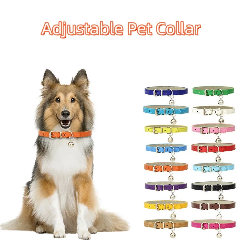 Adjustable Cat Collar with Bell, Soft Kitten Collar for Indoor Cats & Small Dogs 1005009954811934