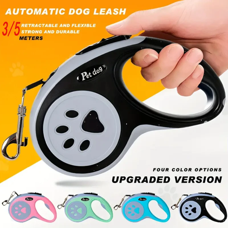 Dog Leash Automatic Retractable Durable Nylon Cat Lead Extending Puppy Walking Running Training 1005009961299037
