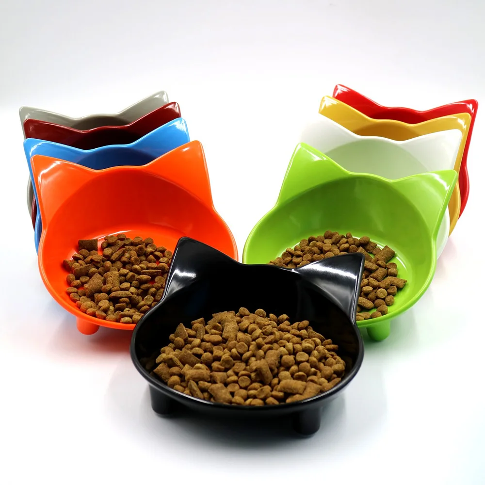 Colorful Cat Food & Water Dishes, Safe Pet Feeding Bowls, Practical Pet Supplies for Cats 1005009961743596