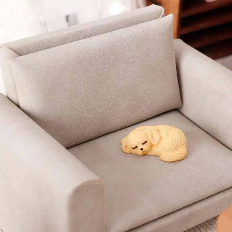 1 Set Dollhouse Accessories 1:12 Miniature Kennel Pet House Cat And Dog Ornament Furniture Model 1005009962135993