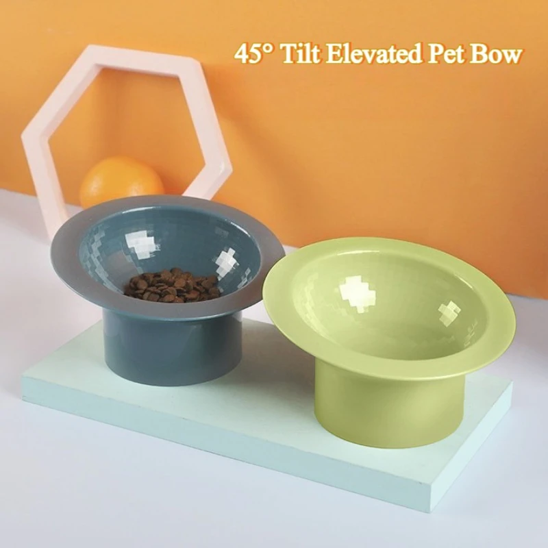 Elevated Pet Bowl with 45° Tilt & High Foot 1005009962825728