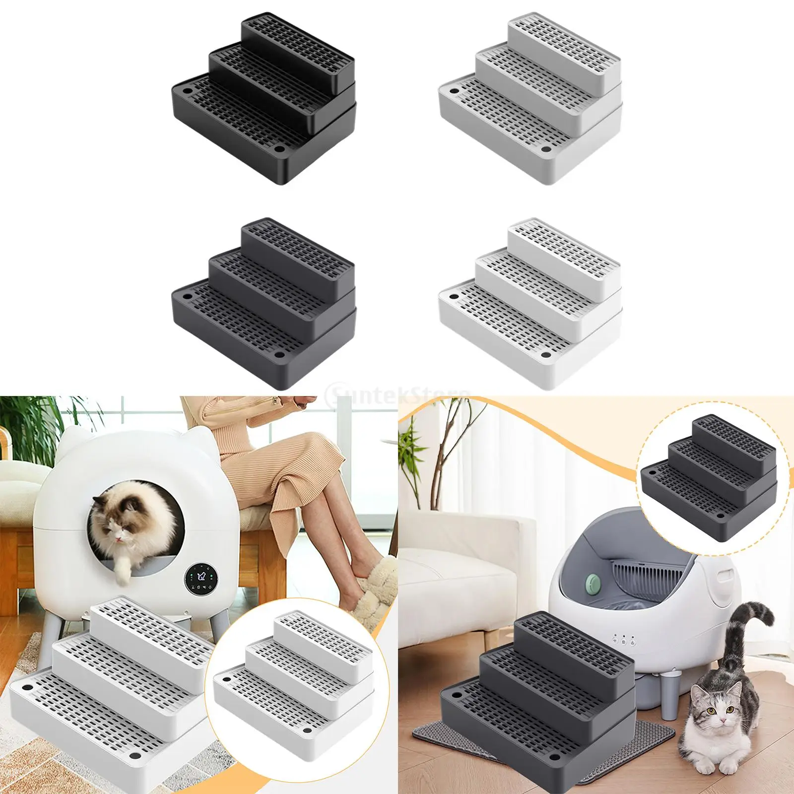 Automatic Cat Litter Box Ramp Mat Washable Footboard for Indoor Elderly Cats Ramp for Automatic Cat 1005009965943921