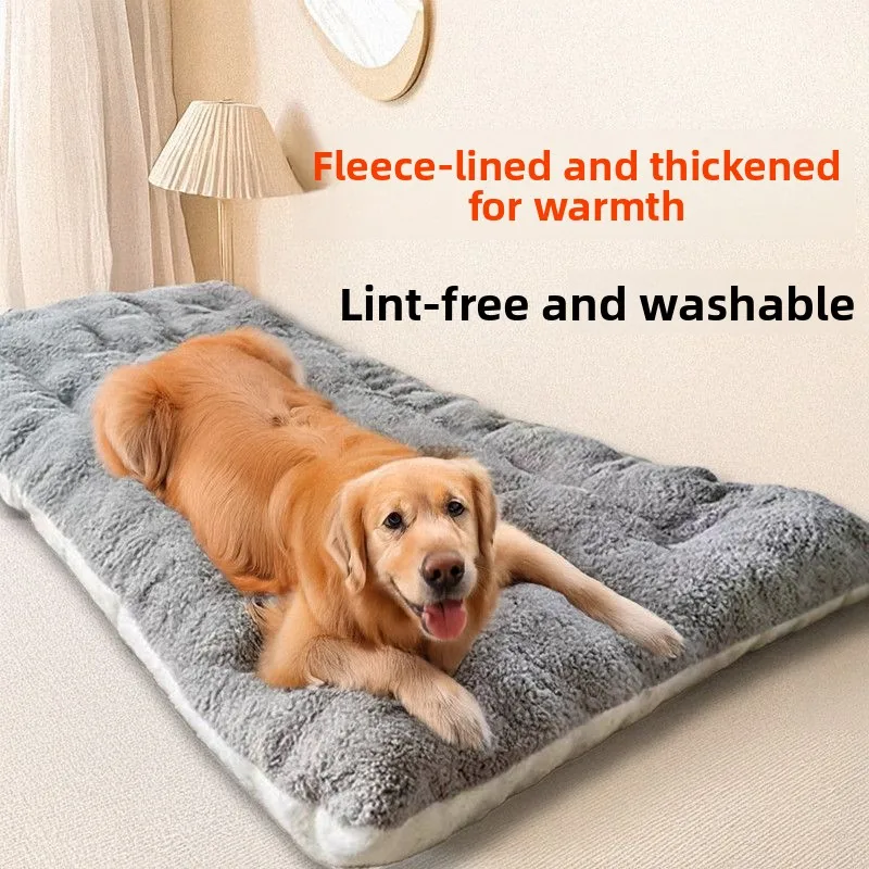 Dog Pet Beds Extra Large Plush Dog Bed Sofa Thickened Super Soft Polyester Pet Mat Dog Crate Mat 1005009966527906