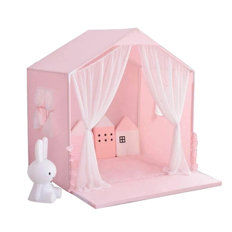 Cute Pet Cat Bed Detachable Pink Cat Tent House Dog Bed Comfortable Indoor Kitten Princess Mattress 1005009979433178