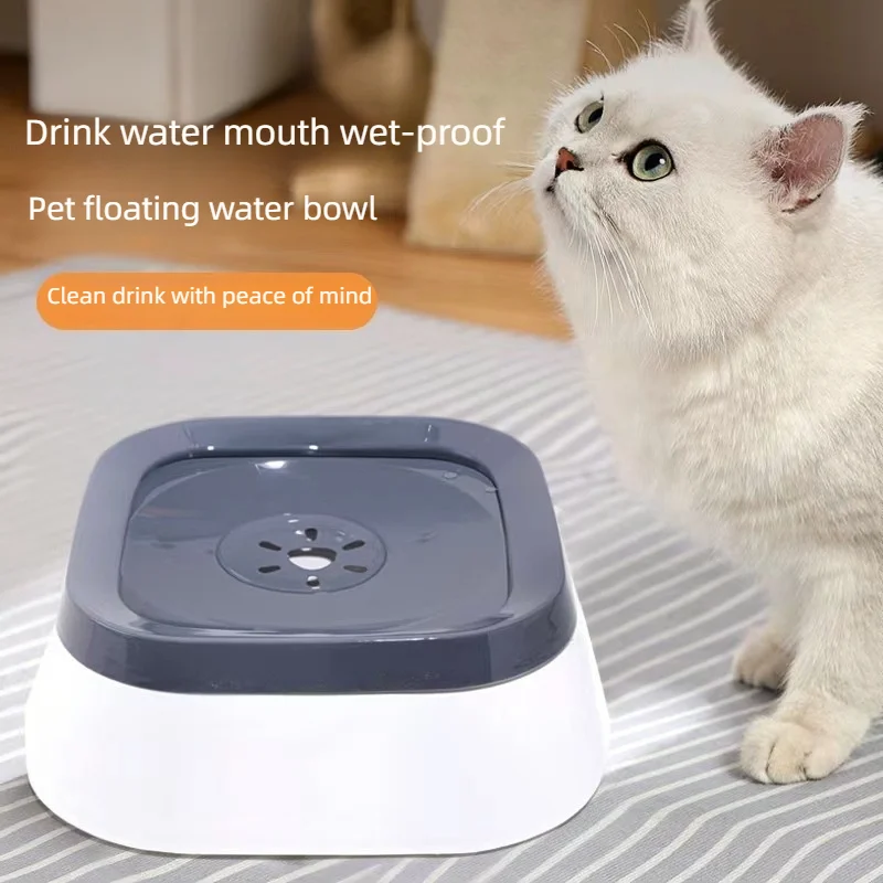 Anti-splash Water Bowl For Dogs 1L Large Capacity Drinker Drinking Bowls Dog Waterer For Puppy Cat 1005009982787750