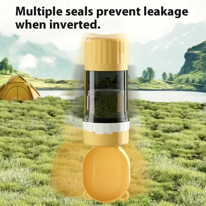 Dog Portable Water Bowl Portable Food Grade Material Dog Cat Travel Pet Water Cup Bottle with Food 1005009984733696
