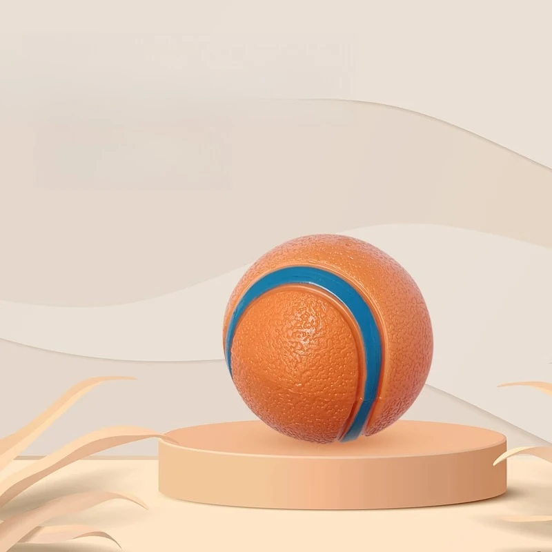 Durable Squeaky Elastic Ball Dog Toy, Indestructible for Chewing, Ideal for Teething 1005009986163177