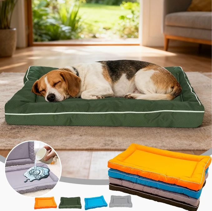 Waterproof Dog Bed Oxford Pet Cushion for All Seasons Thickened Memory Foam Filling Bite-Resistant 1005009987628777