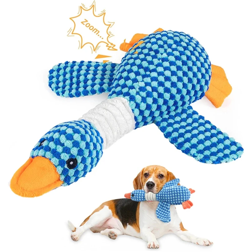 Dog Toys Plush Animal Toy Wild Goose Chewing Toy for Small Medium Large Dogs Cats Teeth Cleaning 1005009987981387