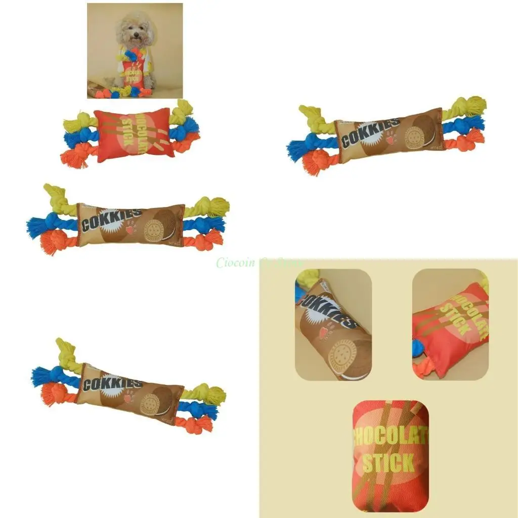 X90F Rough Dog Rope Toy with 3 Knotted Design for Small to Large Breeds Great for Pet Chewing 1005009989134534