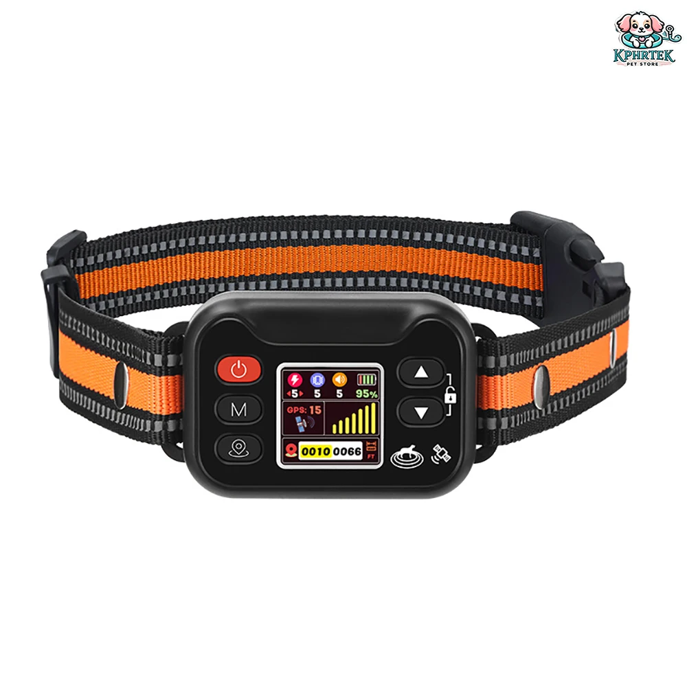 For 1 Dog Smart GPS Training Collar – Wireless Electronic Fence & Bark Control System with LCD 1005009992964707