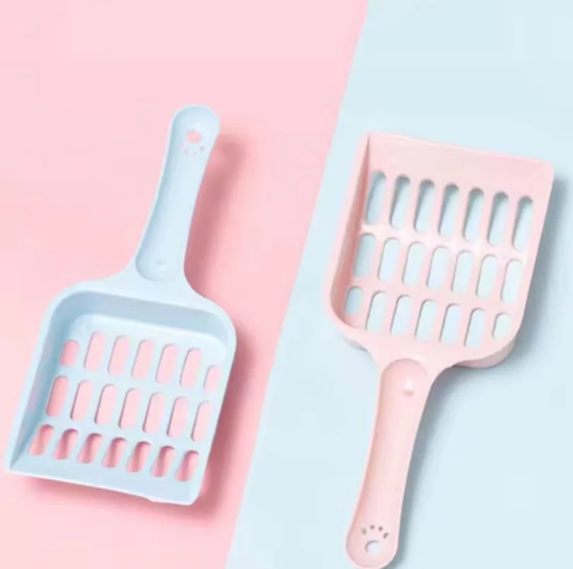 New Pet Cat Litter Shovel Candy-Colored High-Value Horizontal Handle Cat Toilet Shovel Feces 1005009993385873