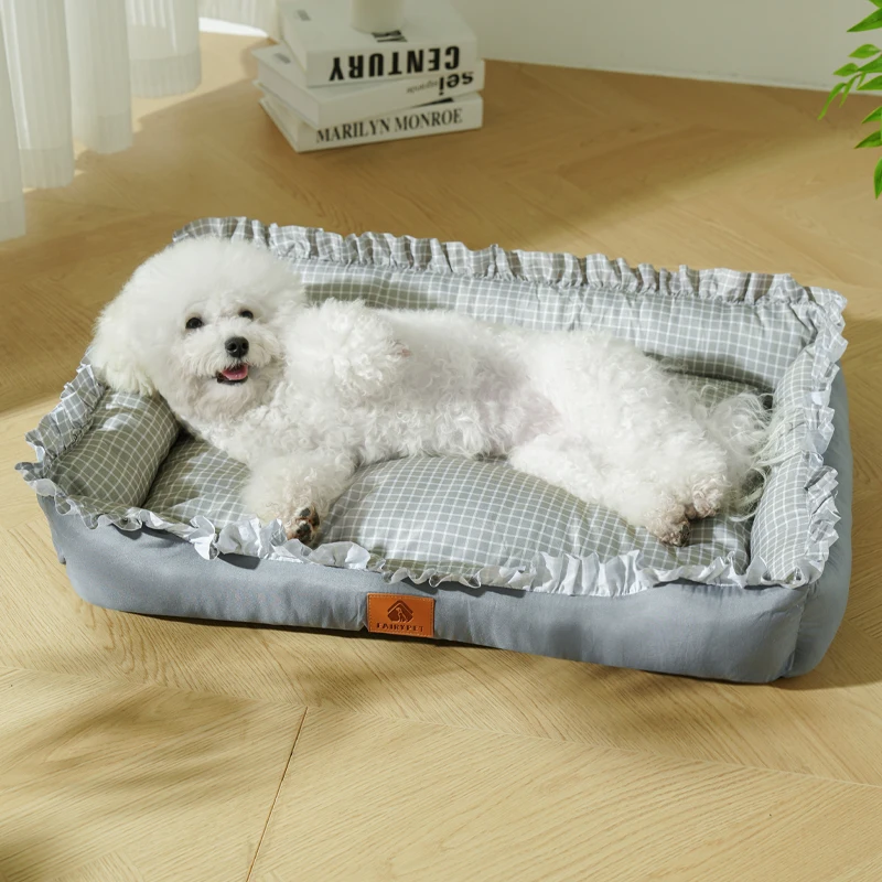 Dog Beds for Small Medium Large Dogs & Cats, Winter Pet Bed, Wide Side Fancy Design 1005009993924734