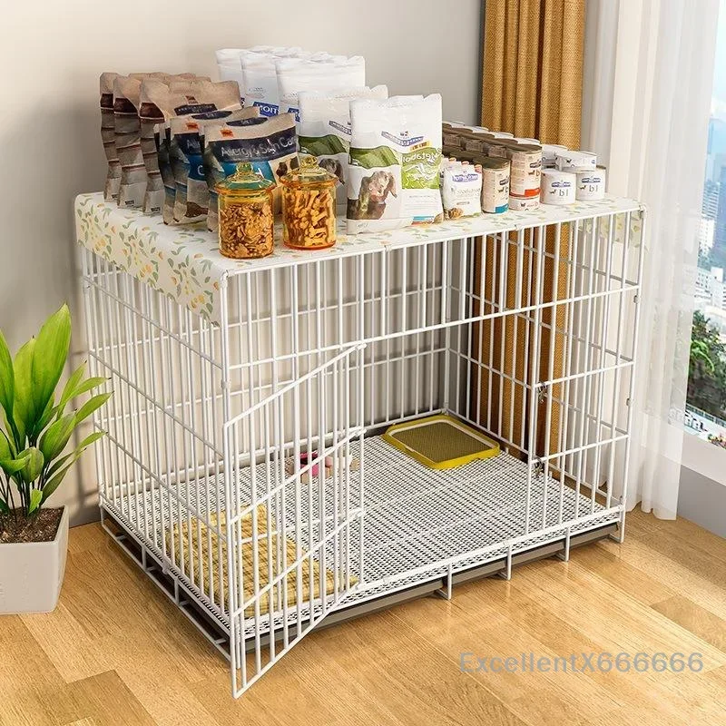 Large Space House for Dogs Pet Supplies Villa Dog Cage with Toilet Tray Puppy Iron Mesh Indoor 1005009995616479